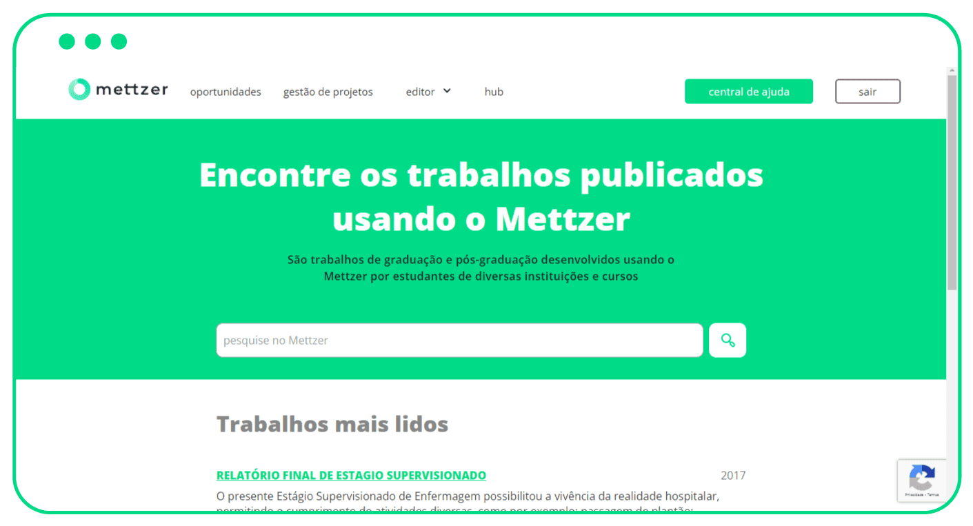 Editor de textos da Mettzer - hub